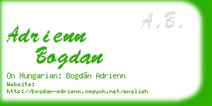 adrienn bogdan business card